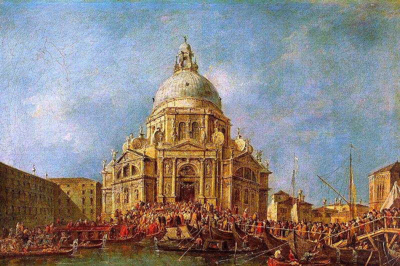 Francesco Guardi The Doge of Venice goes to the Salute on 21 November to Commemorate the end of the Plague of 1630 China oil painting art
